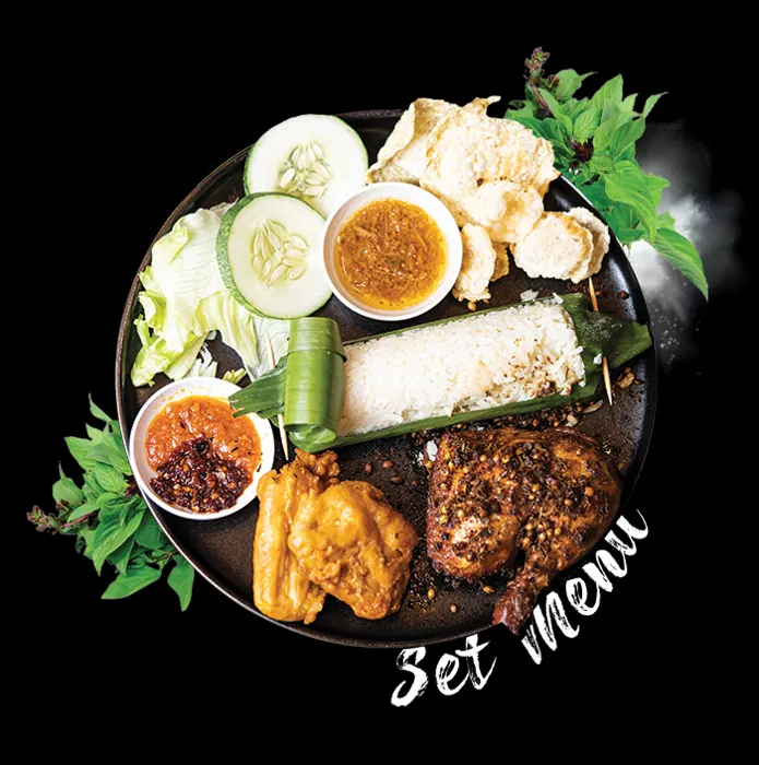Bara nasi bakar set